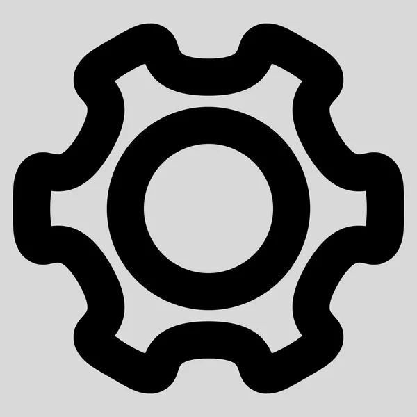 COG Stroke Vector Icon — Stock Vector