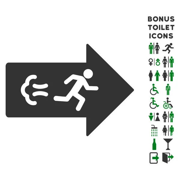 Направление выхода икона плоский вектор и бонус — стоковый вектор