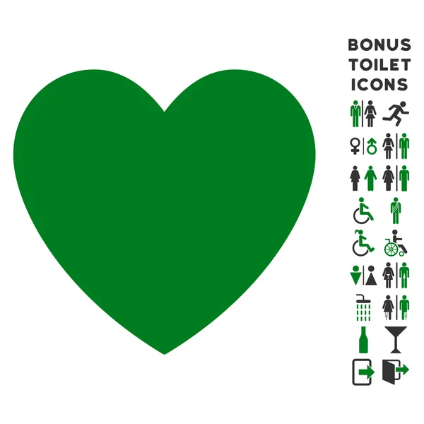 Векторная икона и бонус "Любовное сердце" — стоковый вектор