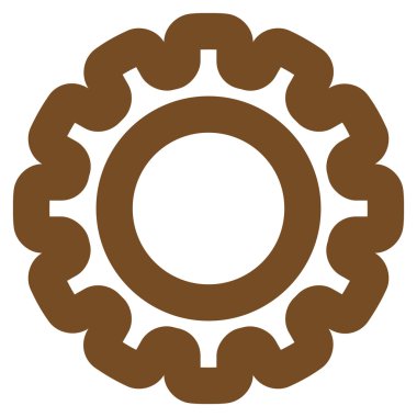 Dişli kontur vektör simgesi