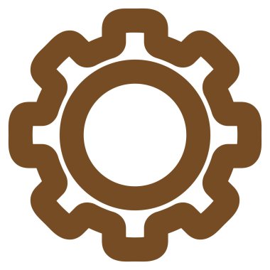 Dişli kontur vektör simgesi