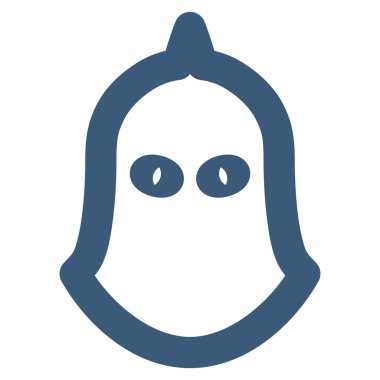 Cellat kask kontur vektör simgesi