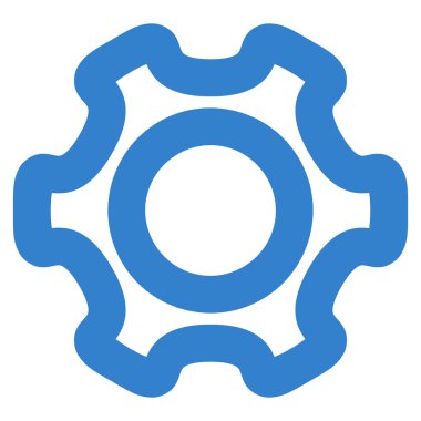 COG kontur vektör simgesi