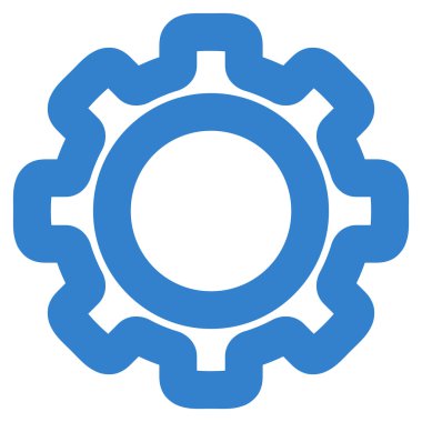 Dişli kontur vektör simgesi