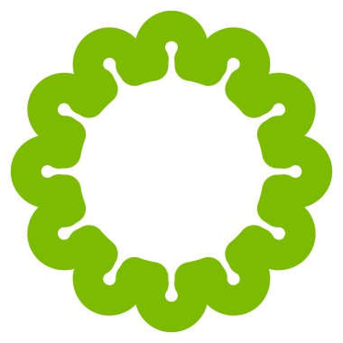 Dişli kontur vektör simgesi