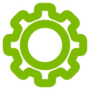 Dişli kontur vektör simgesi