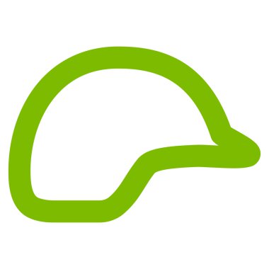 Motosiklet kask kontur vektör simgesi