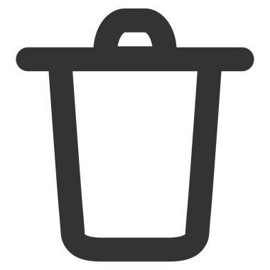 Kova kontur vektör simgesi