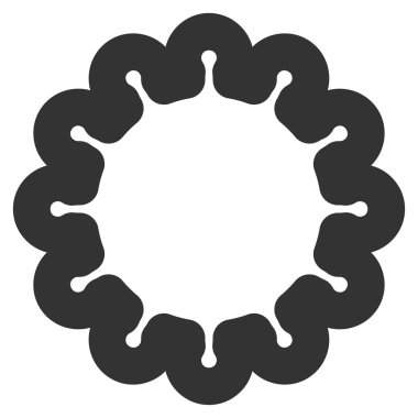 Dişli kontur vektör simgesi