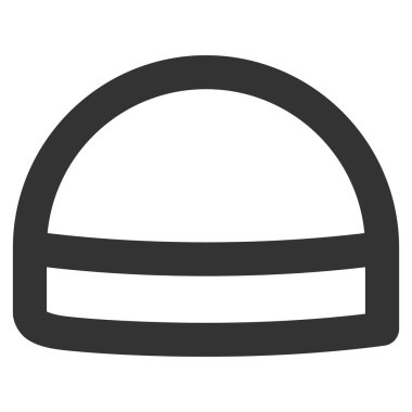 İşçisi kontur vektör simgesi