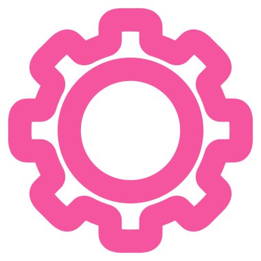 Dişli kontur vektör simgesi