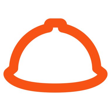 Kask kontur vektör simgesi