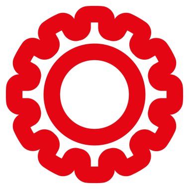 Dişli kontur vektör simgesi