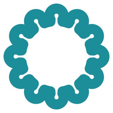 Dişli kontur vektör simgesi