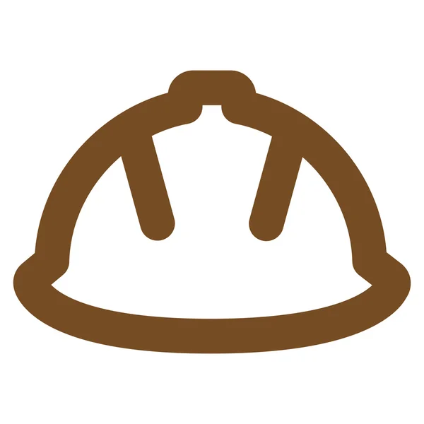Знак вектора шлема строителя — стоковый вектор