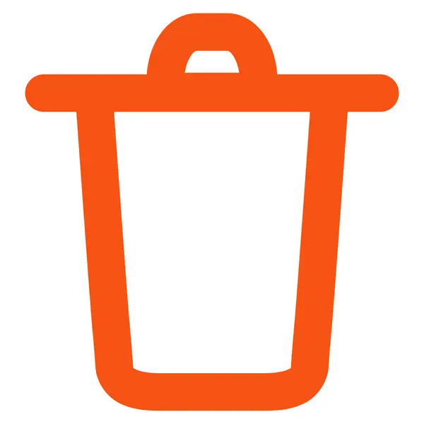 Bucket Stroke Vector Icono — Vector de stock