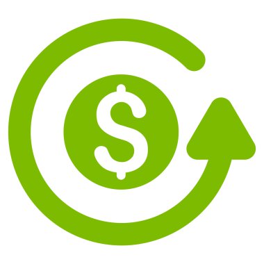 Düz glif simgesini geri ödeme