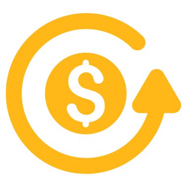 Düz glif simgesini geri ödeme