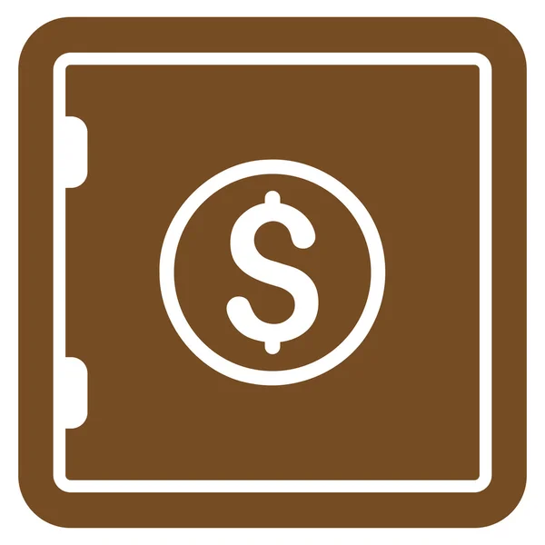 Banking Safe Flat Glyph Icon — Stock Photo, Image