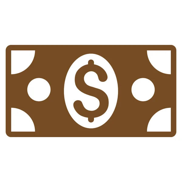 Dólar Notas de banco Flat Glyph Icon — Fotografia de Stock