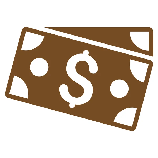 Dollar biljetten Flat Glyph pictogram — Stockfoto