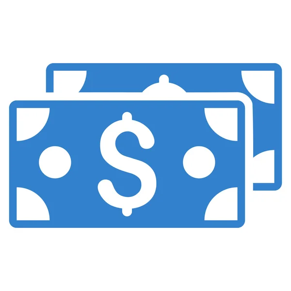 Dollar-Banknoten flaches Glyphen-Symbol — Stockfoto