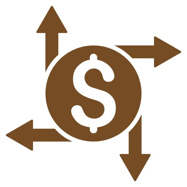 Spend Money Flat Glyph Icon — Stock Photo, Image