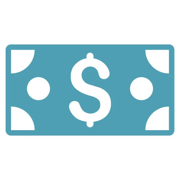 Dollar sedel platt Glyph ikonen — Stockfoto