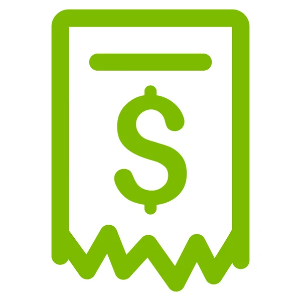 Betaling na ontvangst platte Glyph pictogram — Stockfoto