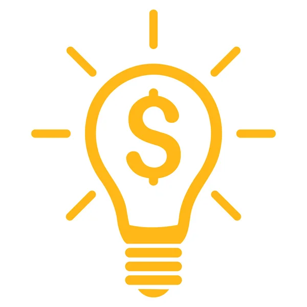 Profitable Invention Flat Glyph Icon — Stock Photo, Image