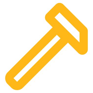 Çekiç kontur vektör simgesi