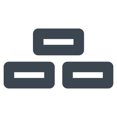 Tuğla kontur vektör simgesi