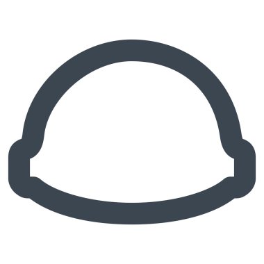 Oluşturucu kask kontur vektör simgesi