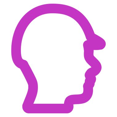 Vektör simgesini Oluşturucu kafa inme