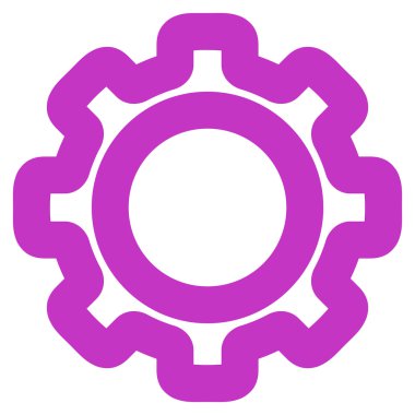 Dişli kontur vektör simgesi