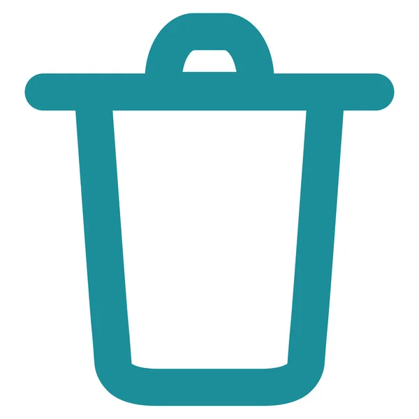 Bucket Stroke Vector Icono — Vector de stock