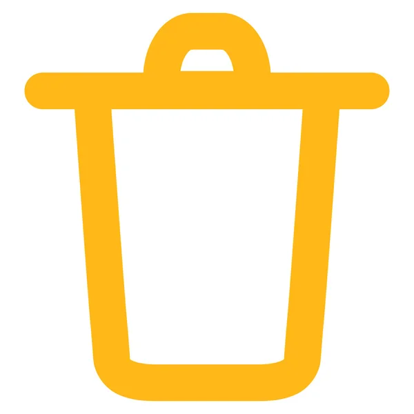 Bucket Stroke Vector Icono — Vector de stock