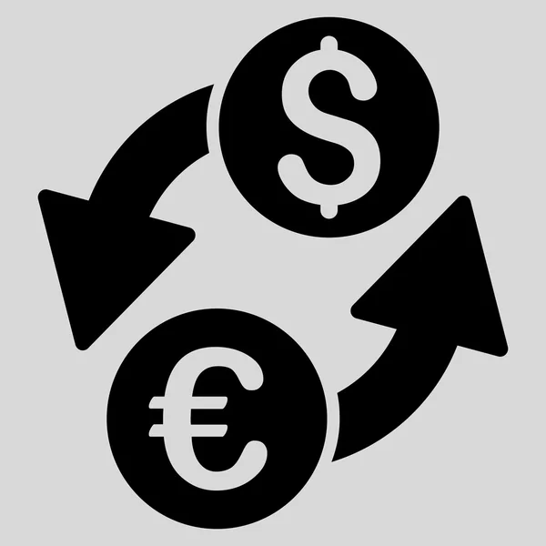 Euro-Dollar Exchange platt vektor Icon — Stock vektor