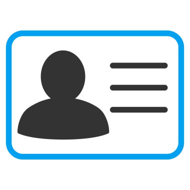 Hesap kartı düz glif simgesi