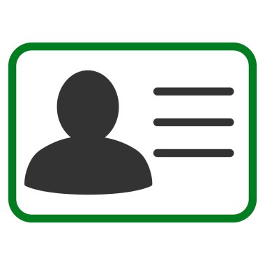 Hesap kartı düz glif simgesi