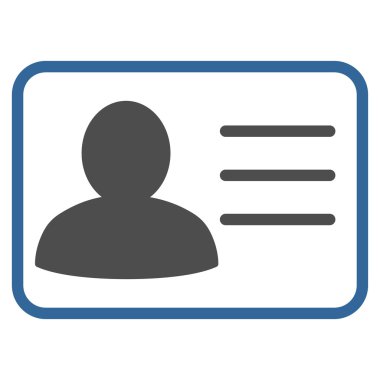 Hesap kartı düz glif simgesi