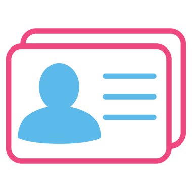 Hesap kartları düz glif simgesi