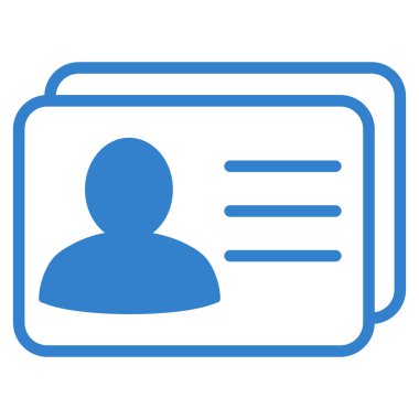 Hesap kartları düz glif simgesi