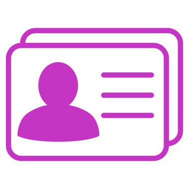 Hesap kartları düz glif simgesi