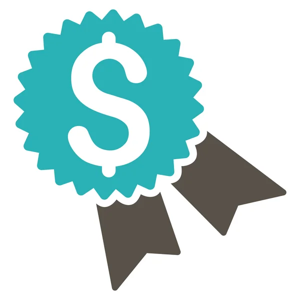 Money award flache Glyphen-Ikone — Stockfoto