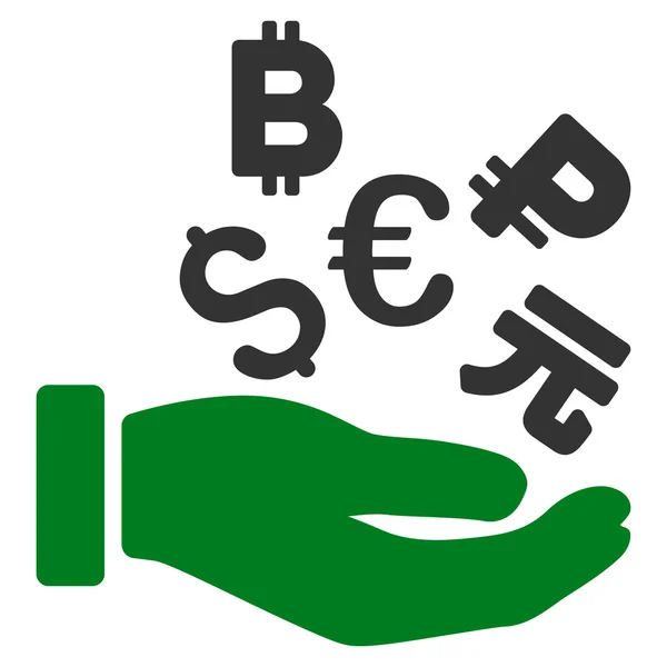 Internationale investeringspositie platte Glyph pictogram — Stockfoto