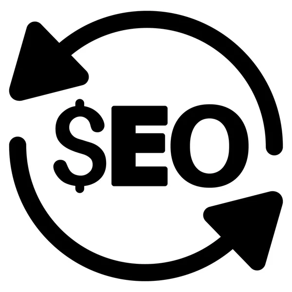 Seo Flat Glyph updatepictogram — Stockfoto