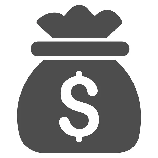 Pengar väska platt Glyph ikonen — Stockfoto