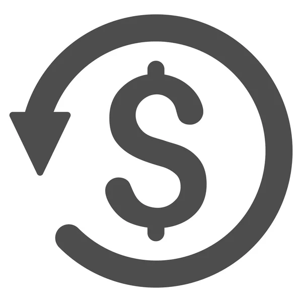 Chargeback Flat Glyph pictogram — Stockfoto