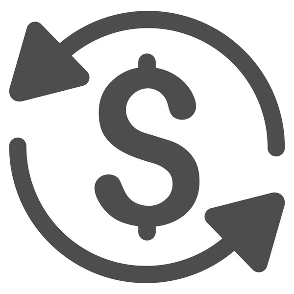 Dinero Volumen de negocios Flat Glyph Icon —  Fotos de Stock